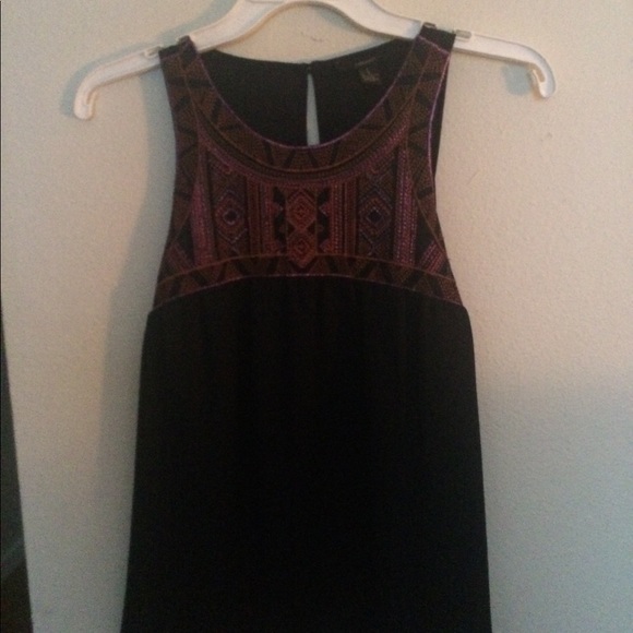 💗F21 Boho Navy Blue Gorgeous Blouse SALE! - Picture 3 of 3